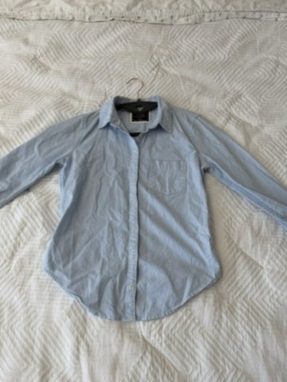 Abercrombie & Fitch Light Blue Button Down Oxford Shirt | Long Sleeve | Size XS